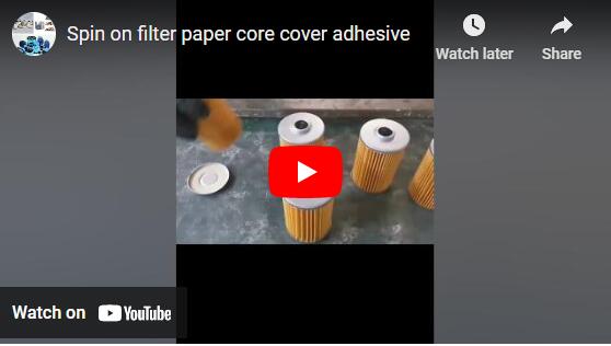 Adhésif pour couvercle de noyau en papier filtre à visser