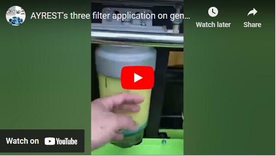 Application à trois filtres d'AYREST sur les groupes électrogènes